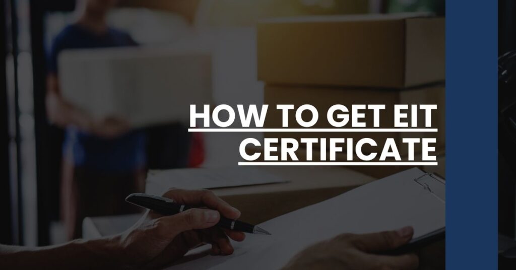 How To Get EIT Certificate Feature Image