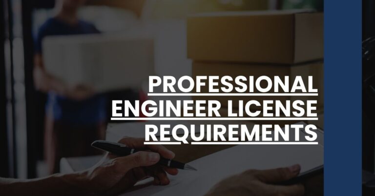 Professional Engineer License Requirements Feature Image