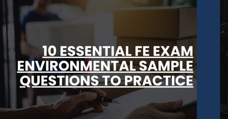 10 Essential FE Exam Environmental Sample Questions to Practice Feature Image