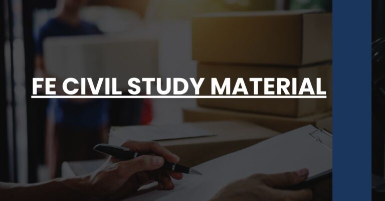 FE Civil Study Material Feature Image