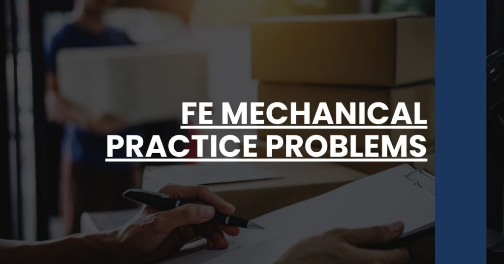 FE Mechanical Practice Problems Feature Image