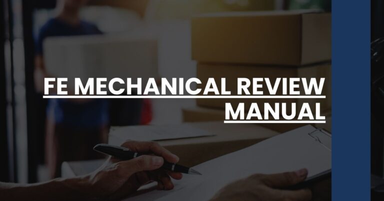 FE Mechanical Review Manual Feature Image