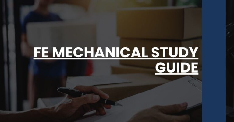 FE Mechanical Study Guide Feature Image