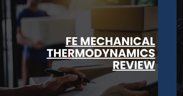 FE Mechanical Thermodynamics Review Feature Image