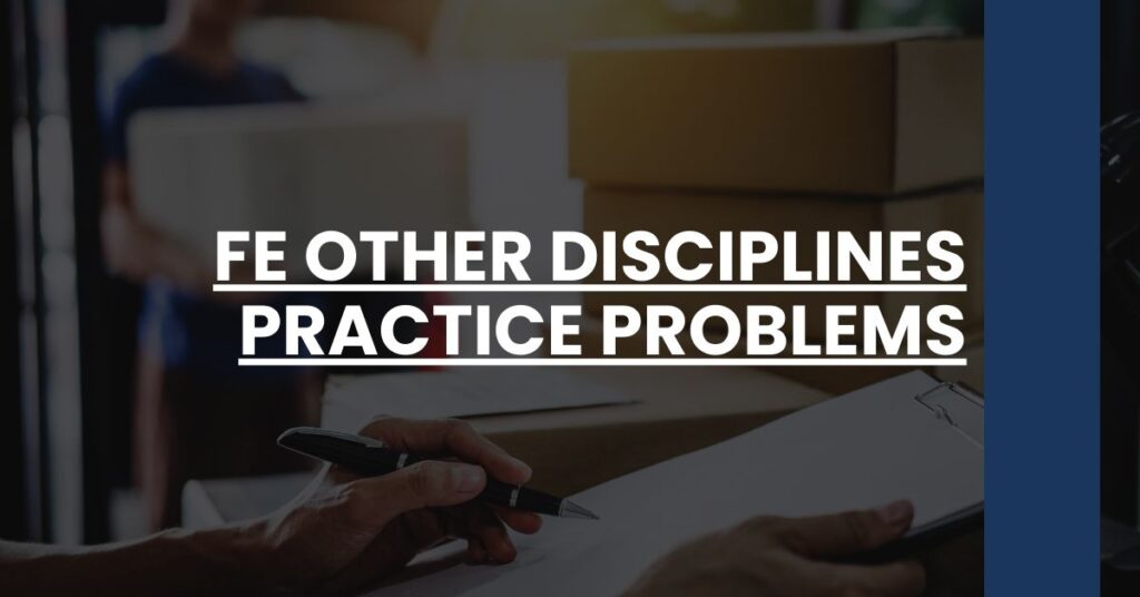 FE Other Disciplines Practice Problems Feature Image