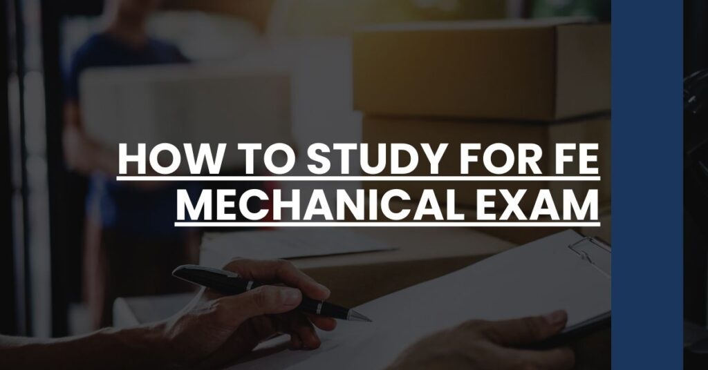 How to Study for FE Mechanical Exam Feature Image